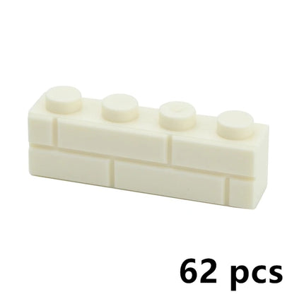 DIY Building Blocks Wall Figures Bricks 1x2 1x3 1x4 L Dots Educational Creative Construction Brick Size Compatible Small Bricks