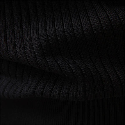 AIOPESON Button Placket Polo Shirt Men Ribbed Stripe Long Sleeve Contemporary Fit Minimalist Autumn Winter Premium Business Top