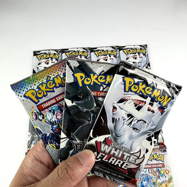 10/20 Pcs Pokémon-Karte Prismatic Black Bolt White Flare Booster Englisches Kampf-Pokémon-Kartenspiel Sammelkarten