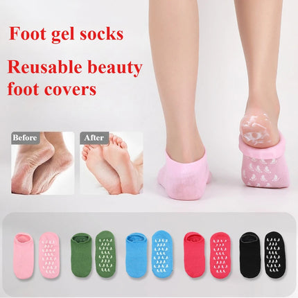 Moisturizing Foot Socks,silicone Socks For Dry Cracked Feet Women's Foot Socks For Moisturizing,featuring Massage - product i