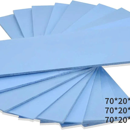 12/9/6pcs Thermal Pads 70X20mm For M2 SSD CPU Graphics Card Heatsink Motherboard Heat Dissipation Silicone Pad 6w/mk