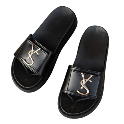 Slippers Luxury Shoes Women Platform Design Slides Fashion Letters Ladies Shoes Casual Slipper Outside Non-slip Slippers Sandals