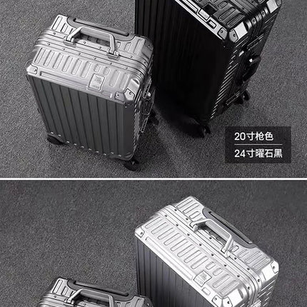 Little Diamond Luggage Solid Aluminum Frame Travel Box Scratch resistant and Wear resistant Hard Box Boarding Case Silent Univer