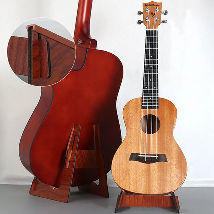 New Wooden Guitar Stand For Acoustic And Electric Instruments Portable Shaped Floor Display Holder For Ukulele Mandolin Bass