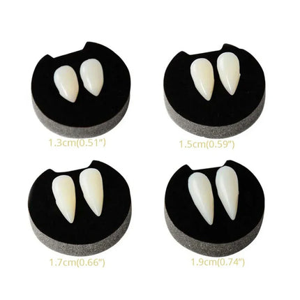 1-4Pcs Halloween Vampire Dentures Prop Halloween party Costume DIY Cosplay Props Decoration False Teeth With Dental Gum