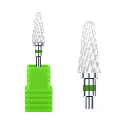 1Pcs Ceramic Nail Drill Bits Flame Cutters for Manicure Electric Pedicure Nail Bits Gel Polish Remover Files Bur Nail Accessorie