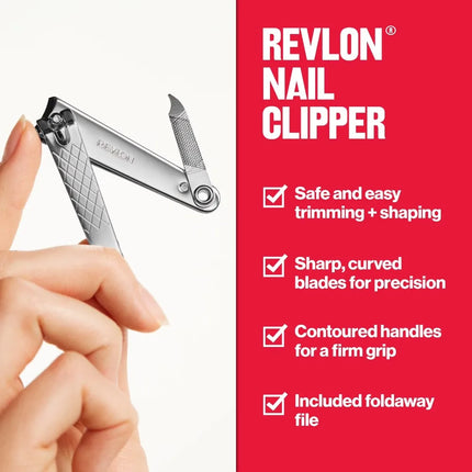 Professional Nail Clipper with Curved Blade for Precise Trimming and Grooming Easy to Use Nail Care Tool for Men and Women Stainless Steel Fingernail and Toenail Clippers for Home Travel Salon Pedicure Manicure Kit