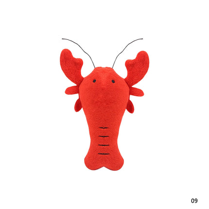 1Pc Pet Toys Fruit Animals Cartoon Dog Toy Stuffed Squeaking Cute Plush Puzzle for Dogs Cat Chew Squeaker Squeaky Toy