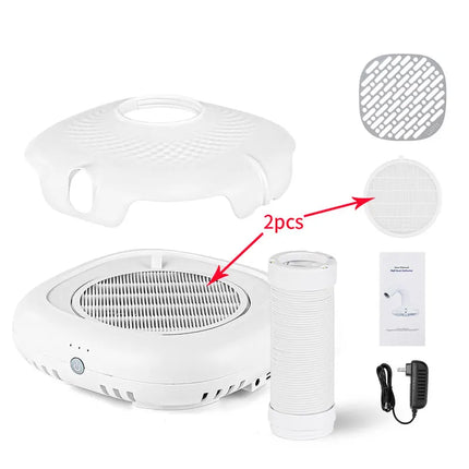 130W Nail Dust Suction Collector Fan Vacuum Cleaner Manicure Machine Tools Strong Power UV Gel Polish Dust Fans Art Equipment
