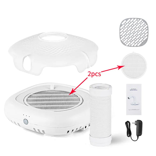 130W Nail Dust Suction Collector Fan Vacuum Cleaner Manicure Machine Tools Strong Power UV Gel Polish Dust Fans Art Equipment