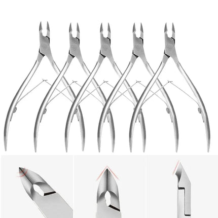 1PC Professional Cuticle Cutter Nail Nippers Scissors Manicure Pusher Pedicure Tong Dead Skin Remover Nail Cuticle Regrowth Tool