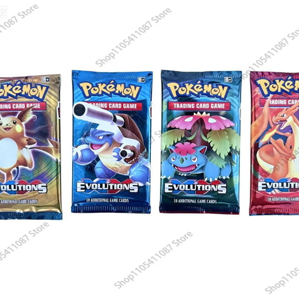 360pcs Pokemon Cards Evolutions Battle Style Booster Box Trading Card Game TCG Children Collectible Pokemon Cards Toy