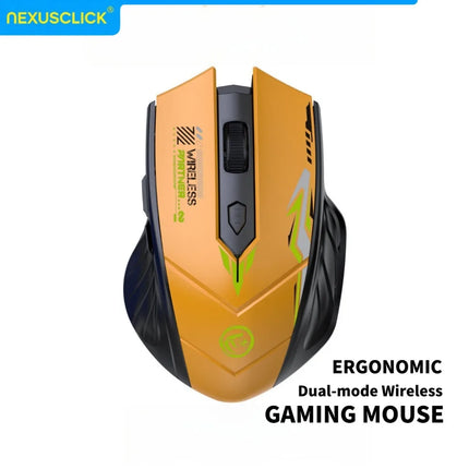 NexusClick Bluetooth 5.4 & 2.4G Wireless Mouse With Finger Rest, 6 Buttons Gaming Office Silent Mice Rechargeable - product i