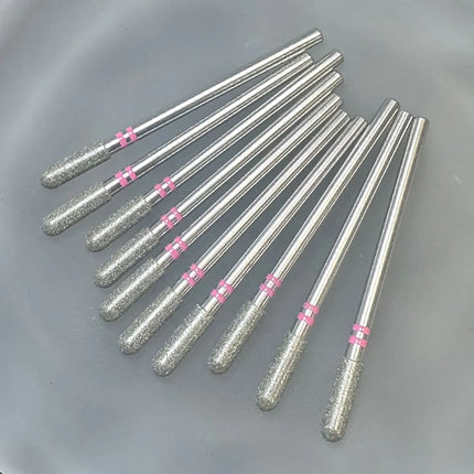 10Pcs High Quality Diamond Nail Drill Bit For Manicure Burr Cuticle Dead skin Clean Manicure Drill Tool Electric Milling Cutters