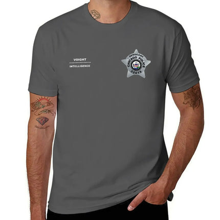 Chicago Pd Sergeant Hank Voight Intelligence Badge Vestt T-Shirt blanks mens funny t shirts