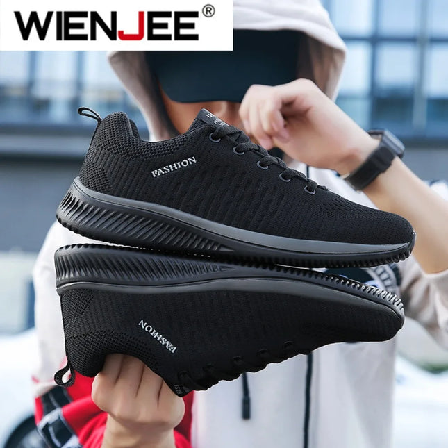 Men Running Walking Knit Shoe Casual Sneakers Breathable Sports Running Athletic Gym Lightweight - product view 2