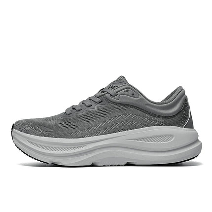 ArfaStep Men Women Gray Mesh Running Shoes Thick Cushioning Sole Breathable Sports Sneakers for Jogging Gym Training