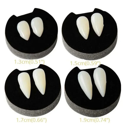 1-4Pcs Halloween Vampire Dentures Prop Halloween party Costume DIY Cosplay Props Decoration False Teeth With Dental Gum