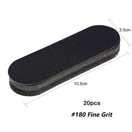 20PCS #80 180 Foot Rasp Profession Feet Care Hard Dead Skin Callus Remover Pedicure File Replacement For Stainless Steel Handle