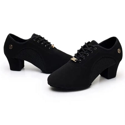 Latin Dance Shoes Woman Salsa Ballroom Dancing Shoes Women Practice Dance Shoes Middle Heel Ladies Modern Jazz Dance Sneakers
