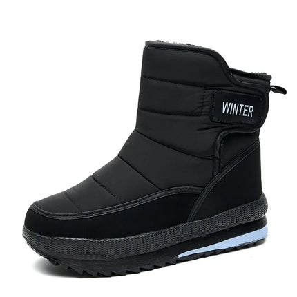 Winter Men's Snow Boots New Large Size Cotton Shoes for Men Platform Fur Keep Warm Plush Boots Antislip Outdoor Hiking Sneakers
