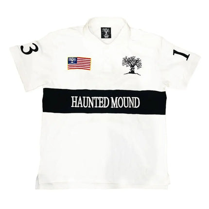 Peace Flag America Retro Polo Shirt Y2k Streetwaer Letter Embroidery Lapel Shirt Casual Short Sleeve Jersey Hip Hop Men Clothing