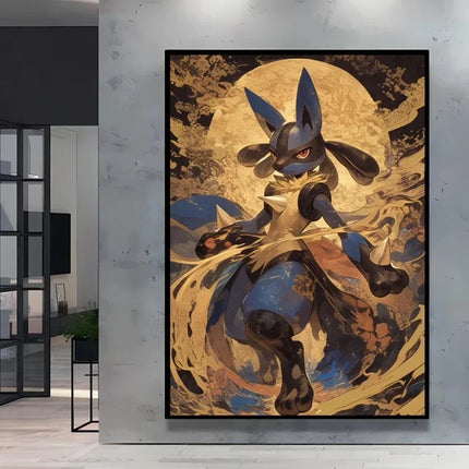 Stylish Pokemon Umbreon Decorative High Quality Canvas Painting Available in Multiple Sizes Suitable for Different Home Spaces