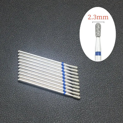 10 Piece Nail Milling Cutter Set Diamond Electric Nail Enhancement Drill Nail Drill Corner Cleaning Drill Burr Accessories Tool