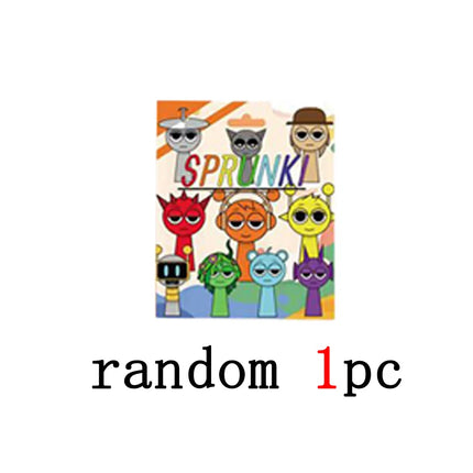Hot 24pcs/Set Mini Sprunki Blind Box Action Figure Toy Cartoon Movie Sprunki Wenda Model Doll Figurines Kids Gift