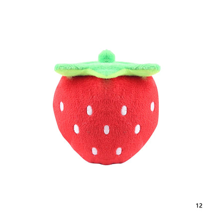 1Pc Pet Toys Fruit Animals Cartoon Dog Toy Stuffed Squeaking Cute Plush Puzzle for Dogs Cat Chew Squeaker Squeaky Toy
