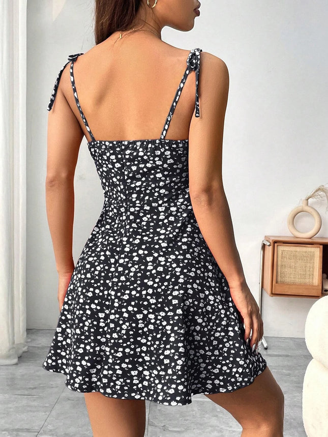 Ladies Spring Summer Elegant Casual Y2K Sexy Floral Print Invisible Zipper A-Line Mini Dress Women's - product image 2
