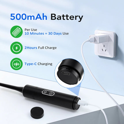 Electric Dental Scaler with Teeth Brush Head Calculus Tartar Remover Vibration Teeth Plaque Cleaner Oral Care Improve Odor