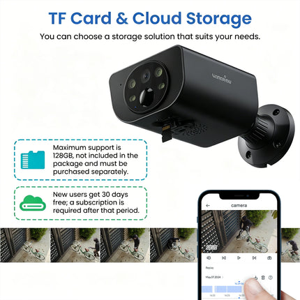 Wansview 2K Solar Security Camera Wireless Outdoor Surveillance with Motion Detection IP65 Waterproof Solar-Powered CCTV for Home Safety 2-Way Audio Color Night Vision