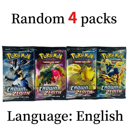 4 Pcs Pokemon Card CHAOS PISING  ASCENDED HEROES  English Booster Battle Pokemon Card Game Carte Trading Collection Cards Gift