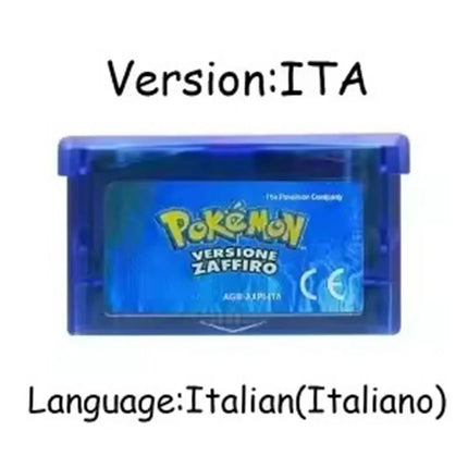 GBA Game Pokemon Series 32 Bit Video Game Cartridge Console Card Pokemon Emerald Ruby FireRed LeafGreen Sapphire Multi-language