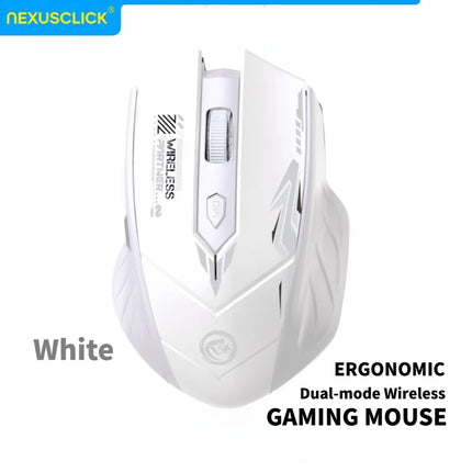 NexusClick Bluetooth 5.4 & 2.4G Wireless Mouse With Finger Rest, 6 Buttons Gaming Office Silent Mice Rechargeable - product i
