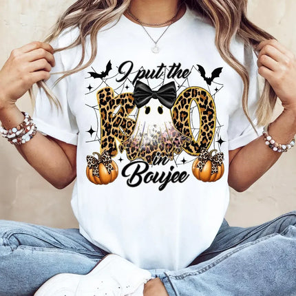Spooky Ghost Reading Shirt, Halloween Black Cat Tee, Cozy Library Pumpkin Shirt, Fall Aesthetic T-Shirt, Witchy Book Lover GifT