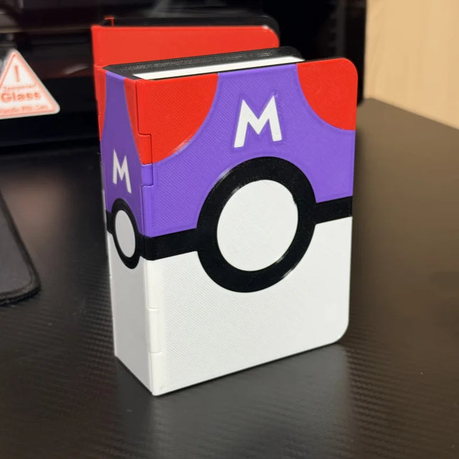 Pokemon Kartenordner Harte Schutzhülle Tragbare Organizer Robuste Kartenhalter Sammelgeschenk für Anime-Karten-Sammler