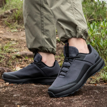 Baasploa Men Hiking Shoes Litchi Leather High Quality Male Trekking Climbing Sneakers Non-slip Luxury Designer Outdoor Shoe