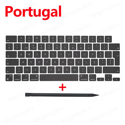 New Replacement Keyboard Keys Keycaps For Macbook Air 13" M2 A2681 Keycap Key Cap UK US RU ES FR IT DK NO DE KR PT HU 2022
