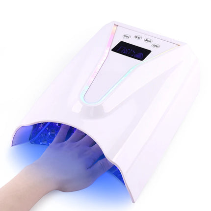 Super High-Value Products 128W Cordless Pro Cure UV LED Nail Lamp Professional Rechargeable Gel Nail Dryer
