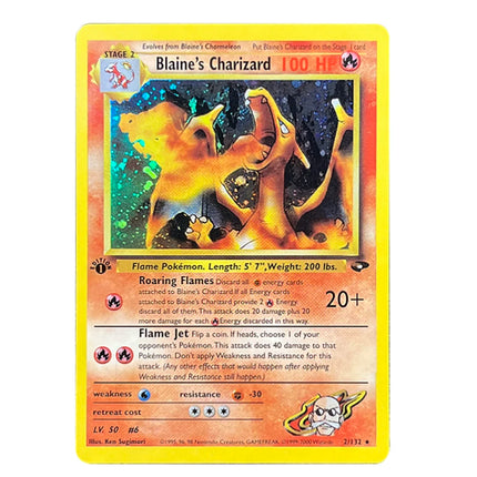 PTCG Proxy Cards Gym Challenge Rocket’s Mewtwo Blaine’s Charizard Erika’s Venusaur Rocket’s Zapdos Giovanni’s Gyarados DIY