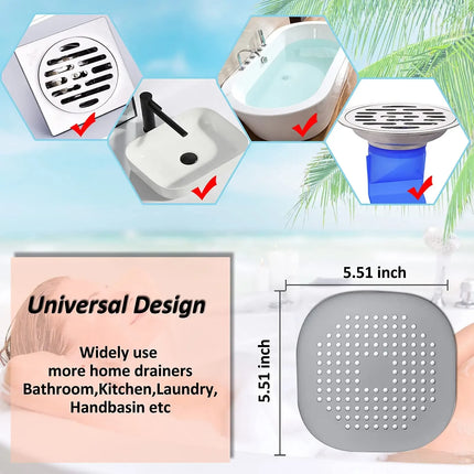 Plug Stopper Kitchen Sewer Silicone Bathroom Floor Bathtub WaterFilter Home Accessories Shower Drain Hair Catcher - product i