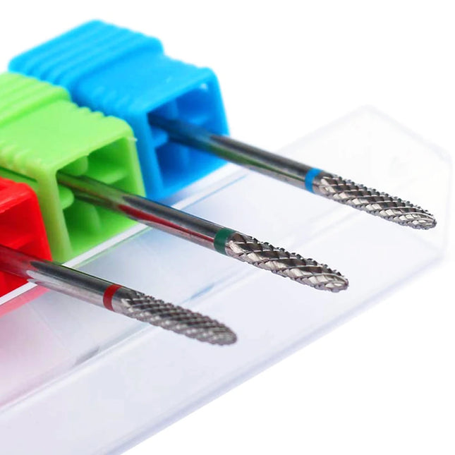 Broca de carburo de tungsteno para uñas, fresa giratoria, cortador de uñas, brocas para máquina de perforación eléctrica, herramientas de manicura y pedicura