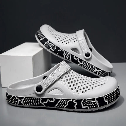 Men's EVA Clogs Sandals Breathable Lightweight Non-slip Summer Beach Shoes for Boys Trendy Outdoor Slipper