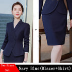 Navy Skirt Suits / S / China Mainland
