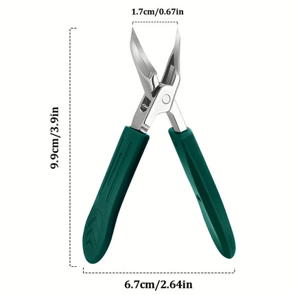 Thick Ingrown Nails Heavy Duty Stainless Steel Trimmer Safety Soft Grip Ultra Sharp 25 Degree Angled Blade Seniors - product