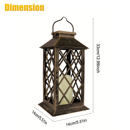 1 PC Solar Lantern Candle Lamp Outdoor Waterproof LED Lights for Garden Decorative Lighting Pathway Lighting