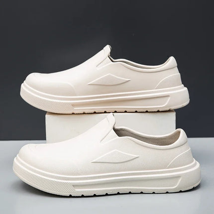 Men's Chef Shoes Anti Slip Oil Resistant Dirt Resistant Kitchen Shoes Work Shoes Quick Drying Rain Shoes Large Size Breath Clogs