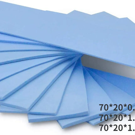 12/9/6pcs Thermal Pads 70X20mm For M2 SSD CPU Graphics Card Heatsink Motherboard Heat Dissipation Silicone Pad 6w/mk